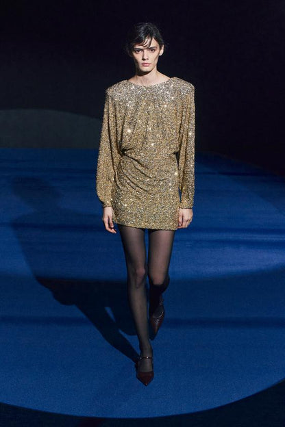 Selene Gold Dress