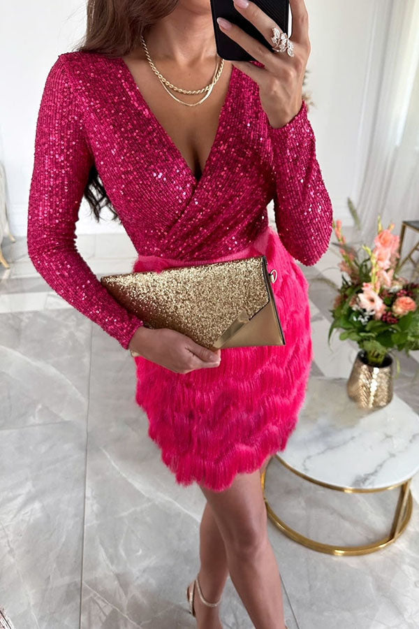 Sequin Mini Dress