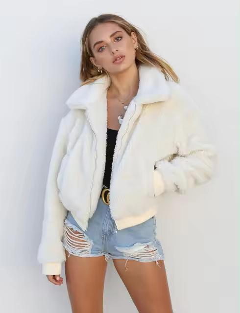 Fashionable Fluffy Coat