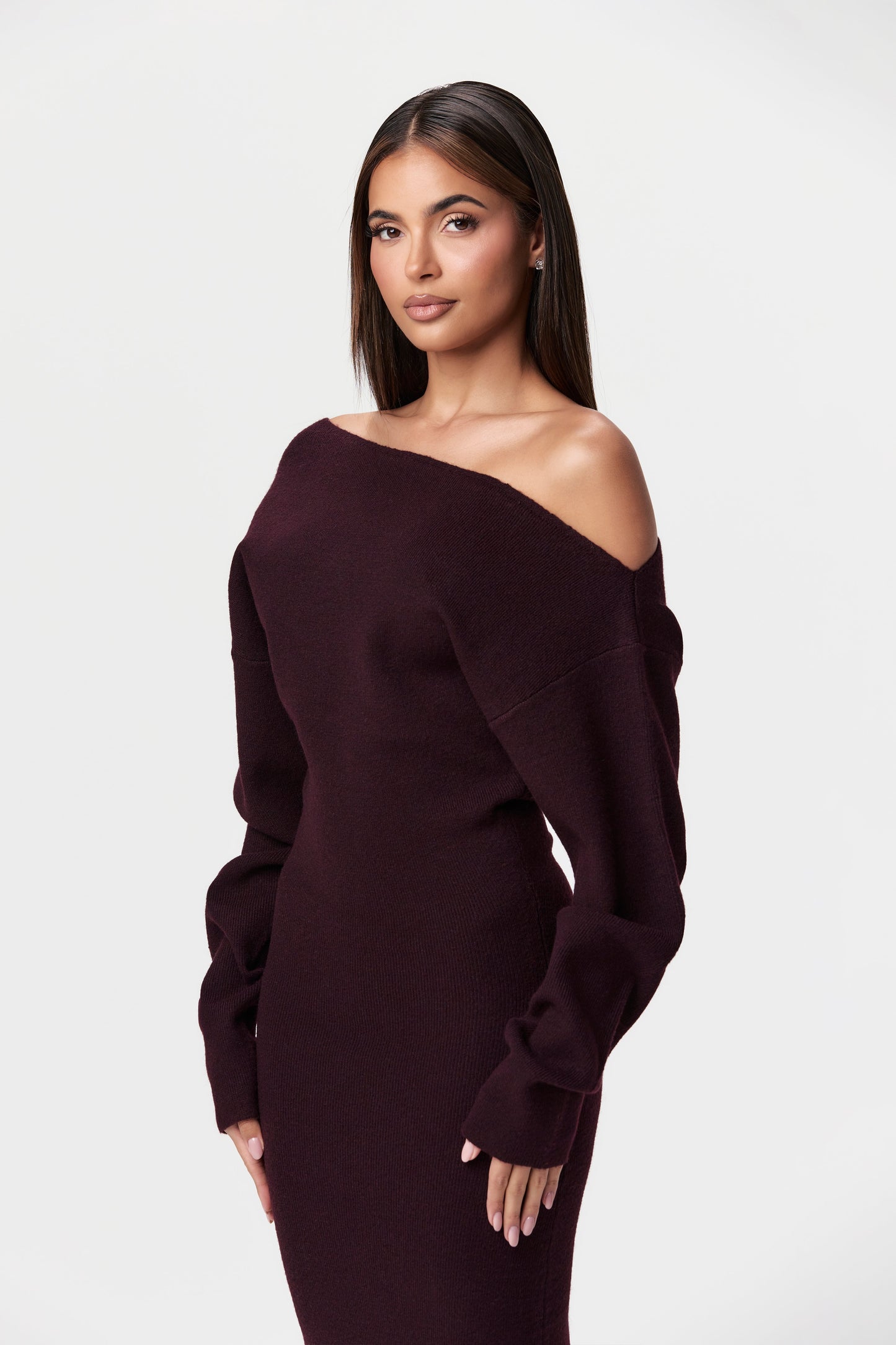 Knit Off-Shoulder Dress