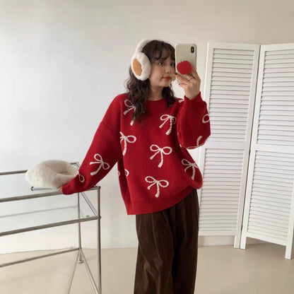 Knitted Bow Sweater