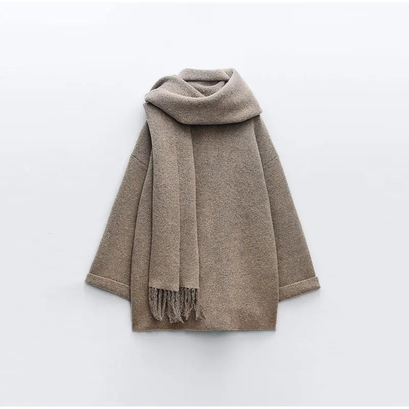 Woolen Coat & Scarf