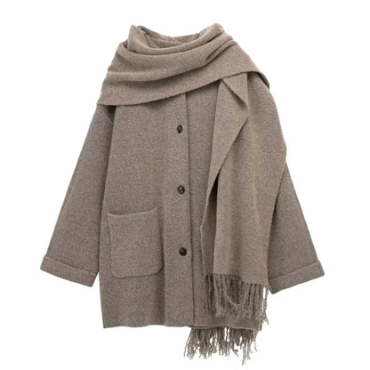 Woolen Coat & Scarf