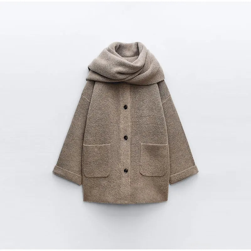 Woolen Coat & Scarf