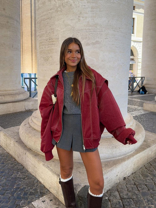 Oversized Red Jacket