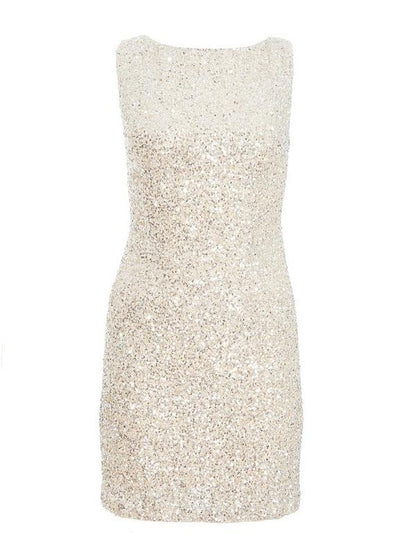 Champagne Sequin Dress